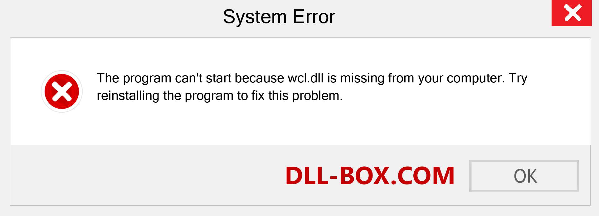  wcl.dll file is missing?. Download for Windows 7, 8, 10 - Fix  wcl dll Missing Error on Windows, photos, images